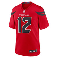 Nico Collins Houston Texans Football Jersey, Red Game Sportswear Jersey Shirt, Lightweight Breathable Athletic Jersey, Casual Gift for Men