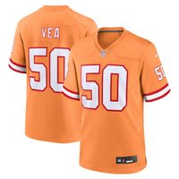 Vita Vea Tampa Bay Buccaneers Football Jersey, Orange Game Sportswear Jersey Shirt, Lightweight Breathable Athletic Jersey, Casual Gift for Men