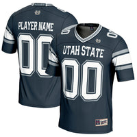 Utah State Aggies Football Jersey, Navy Sportswear Jersey Shirt, Lightweight Breathable Athletic Jersey, Casual Gift for Men, Style 5233552