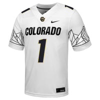 Colorado Buffaloes Football Jersey, White Sportswear Jersey Shirt, Lightweight Breathable Athletic Jersey, Casual Gift for Men, Style 201905488