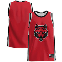 Arkansas State Red Wolves Basketball Jersey, Scarlet Lightweight Sportswear Jersey Shirt, Sleeveless Athletic Tank Jersey, Casual Gift for Men