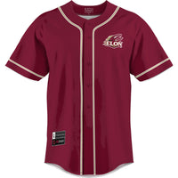 Elon Phoenix Baseball Jersey, Maroon Lightweight Sportswear Jersey Shirt, Lightweight Breathable Athletic Jersey, Casual Gift for Men