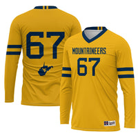 West Virginia Mountaineers Volleyball Jersey, Sportswear Jersey Shirt, Lightweight Athletic Jersey, Casual Gift for Men, Style 200461771