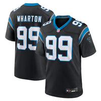 Tershawn Wharton Carolina Panthers Football Jersey, Black Sportswear Jersey Shirt, Lightweight Breathable Athletic Jersey, Casual Gift for Men
