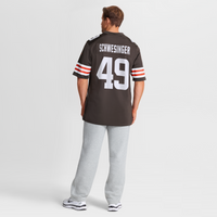 Carson Schwesinger Cleveland Browns Football Jersey, Brown Sportswear Jersey Shirt, Lightweight Breathable Athletic Jersey, Casual Gift for Men