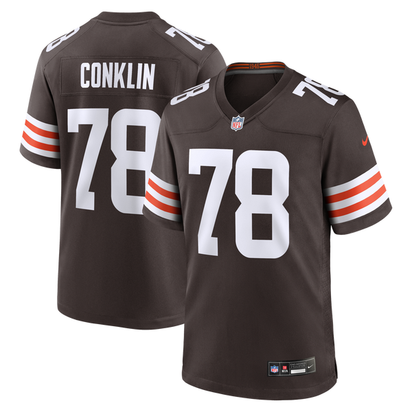 Cleveland Browns Jack Conklin Brown Team Game Jersey