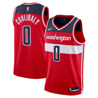 Bilal Coulibaly Washington Wizards Basketball Jersey, Red Swingman Sportswear Jersey Shirt, Sleeveless Athletic Tank Jersey, Casual Gift for Men