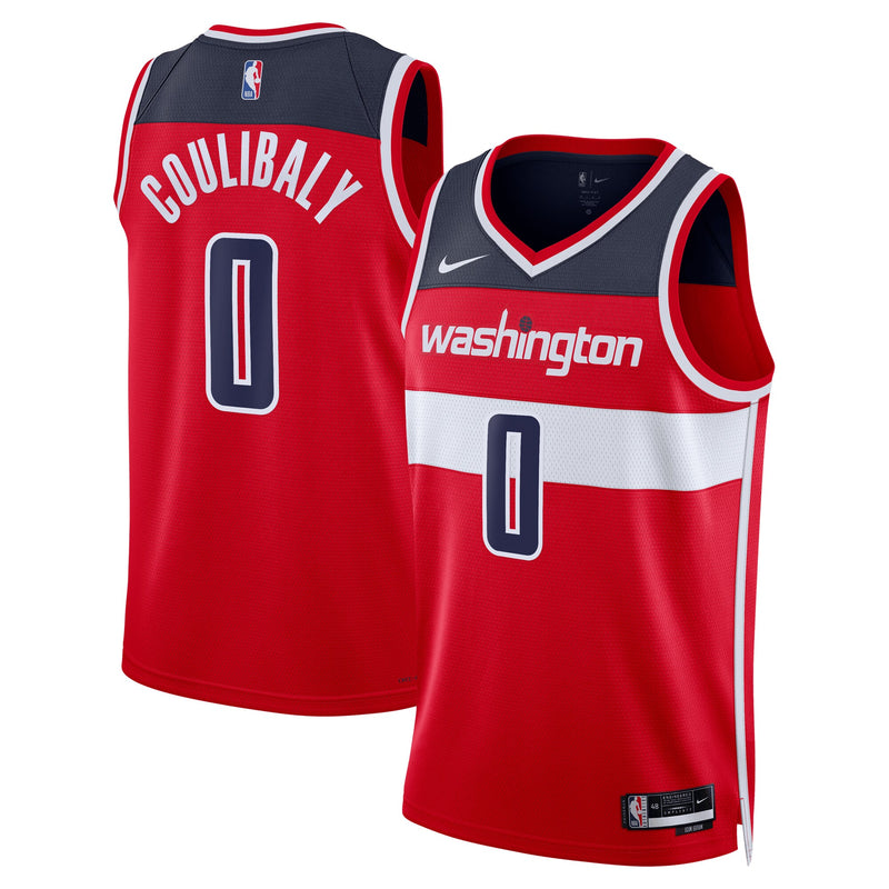 Bilal Coulibaly Washington Wizards Basketball Jersey, Red Swingman Sportswear Jersey Shirt, Sleeveless Athletic Tank Jersey, Casual Gift for Men