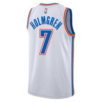 Chet Holmgren Oklahoma City Thunder Basketball Jersey, White Sportswear Jersey Shirt, Sleeveless Athletic Tank Jersey, Casual Gift for Men