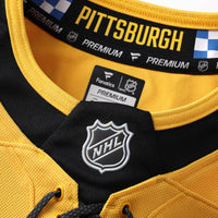 Pittsburgh Penguins Hockey Jersey, Gold Premium Sportswear Jersey Shirt, Long Sleeve Hockey Sweater Jersey, Casual Gift for Men, Style 203133878