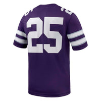 Kansas State Wildcats Football Jersey, Purple Game Sportswear Jersey Shirt, Lightweight Breathable Athletic Jersey, Casual Gift for Men