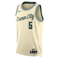 Gary Trent Jr. Milwaukee Bucks Basketball Jersey, Cream Swingman Sportswear Jersey Shirt, Sleeveless Athletic Tank Jersey, Casual Gift for Men