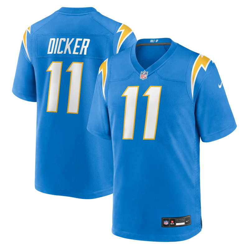Cameron Dicker Los Angeles Chargers Football Jersey, Powder Sportswear Jersey Shirt, Lightweight Breathable Athletic Jersey, Casual Gift for Men