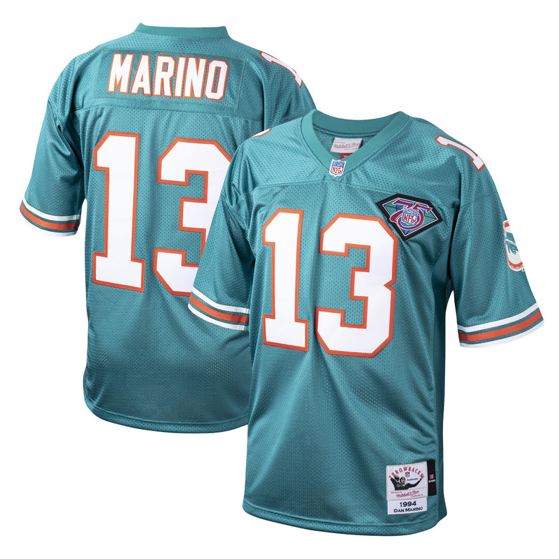 Dan Marino Miami Dolphins Football Jersey, Aqua Authentic Sportswear Jersey Shirt, Lightweight Breathable Athletic Jersey, Casual Gift for Men