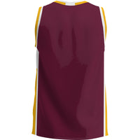 Iona University Gaels Basketball Jersey, Maroon Lightweight Sportswear Jersey Shirt, Sleeveless Athletic Tank Jersey, Casual Gift for Men