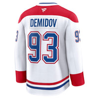 Ivan Demidov Montreal Canadiens Hockey Jersey, White Premium Sportswear Jersey Shirt, Long Sleeve Hockey Sweater Jersey, Casual Gift for Men