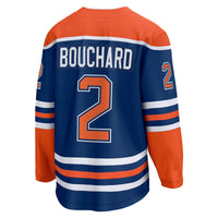 Evan Bouchard Edmonton Oilers Hockey Jersey, Royal Breakaway Sportswear Jersey Shirt, Long Sleeve Hockey Sweater Jersey, Casual Gift for Men
