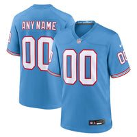 Tennessee Titans Football Jersey, Light Blue Game Throwback Sportswear Jersey Shirt, Lightweight Breathable Athletic Jersey, Casual Gift for Men