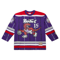 Vince Carter Toronto Raptors Hockey Jersey, Purple Fashion Sportswear Jersey Shirt, Long Sleeve Hockey Sweater Jersey, Casual Gift for Men