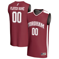 Fordham Rams Basketball Jersey, Maroon Fashion Sportswear Jersey Shirt, Sleeveless Athletic Tank Jersey, Casual Gift for Men, Style 203645459