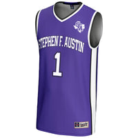 Stephen F Austin Lumberjacks Basketball Jersey, Purple Lightweight Sportswear Jersey Shirt, Sleeveless Athletic Tank Jersey, Casual Gift for Men
