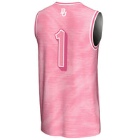 Baylor Bears Basketball Jersey, Pink Fashion Lightweight Sportswear Jersey Shirt, Sleeveless Athletic Tank Jersey, Casual Gift for Men