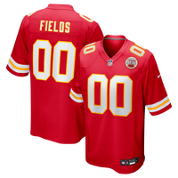 Justin Fields Kansas City Chiefs Football Jersey, Red Game Sportswear Jersey Shirt, Lightweight Breathable Athletic Jersey, Casual Gift for Men