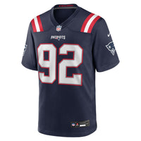 Joshua Farmer New England Patriots Football Jersey, Navy Sportswear Jersey Shirt, Lightweight Breathable Athletic Jersey, Casual Gift for Men