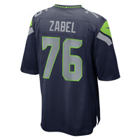 Grey Zabel Seattle Seahawks Football Jersey, Sportswear Jersey Shirt, Lightweight Athletic Jersey, Casual Gift for Men, Style 203141197