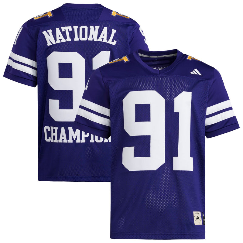 Washington Huskies Football Jersey, Purple Sportswear Jersey Shirt, Lightweight Breathable Athletic Jersey, Casual Gift for Men, Style 202538877