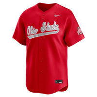 Ohio State Buckeyes Baseball Jersey, Scarlet Limited Sportswear Jersey Shirt, Lightweight Breathable Athletic Jersey, Casual Gift for Men
