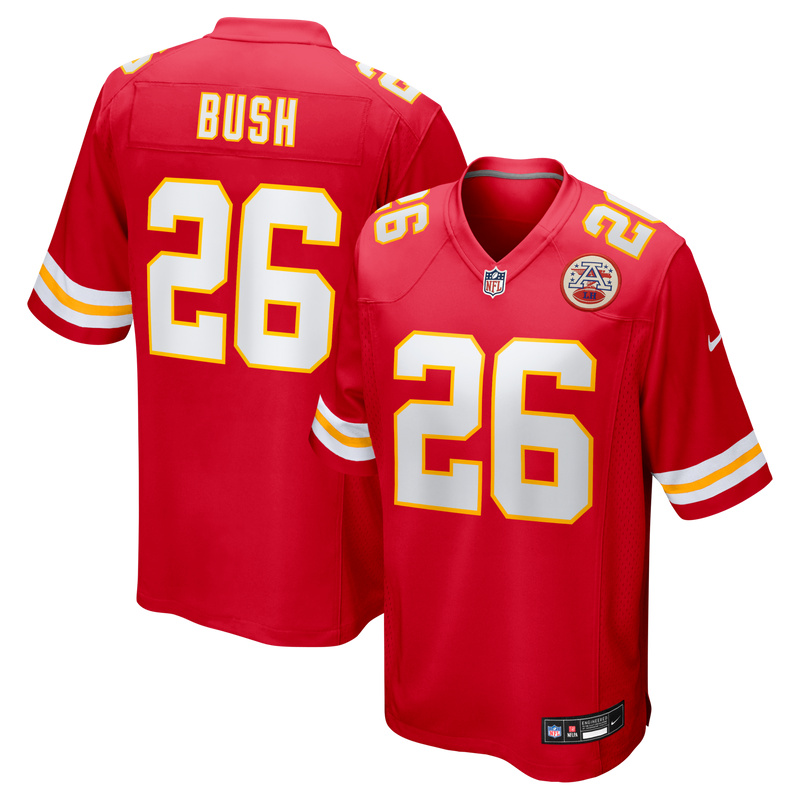 Deon Bush Kansas City Chiefs Football Jersey, Red Game Sportswear Jersey Shirt, Lightweight Breathable Athletic Jersey, Casual Gift for Men