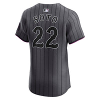 Juan Soto New York Mets Baseball Jersey, Gray Elite Sportswear Jersey Shirt, Lightweight Breathable Athletic Jersey, Casual Gift for Men