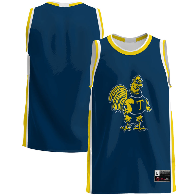 Trinity Bantams Basketball Jersey, Blue Lightweight Sportswear Jersey Shirt, Sleeveless Athletic Tank Jersey, Casual Gift for Men