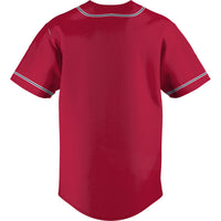Stony Brook Seawolves Baseball Jersey, Red Lightweight Sportswear Jersey Shirt, Lightweight Breathable Athletic Jersey, Casual Gift for Men