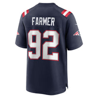 Joshua Farmer New England Patriots Football Jersey, Navy Sportswear Jersey Shirt, Lightweight Breathable Athletic Jersey, Casual Gift for Men