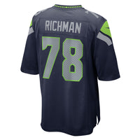 Mason Richman Seattle Seahawks Football Jersey, Navy Game Sportswear Jersey Shirt, Lightweight Breathable Athletic Jersey, Casual Gift for Men