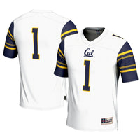 Cal Bears Football Jersey, White Sportswear Jersey Shirt, Lightweight Breathable Athletic Jersey, Casual Gift for Men, Style 200425340