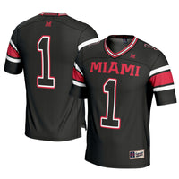 Miami University RedHawks Football Jersey, Black Sportswear Jersey Shirt, Lightweight Breathable Athletic Jersey, Casual Gift for Men