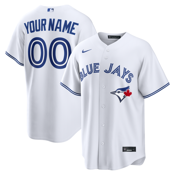 Toronto Blue Jays White Home Replica Custom Jersey