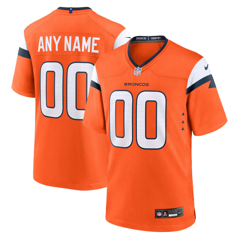 Denver Broncos Football Jersey, Orange Game Sportswear Jersey Shirt, Lightweight Breathable Athletic Jersey, Casual Gift for Men