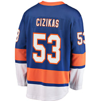Casey Cizikas New York Islanders Hockey Jersey, Royal Breakaway Sportswear Jersey Shirt, Long Sleeve Hockey Sweater Jersey, Casual Gift for Men