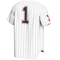 Illinois Fighting Illini Lightweight Baseball Jersey, White Sportswear Jersey Shirt, Lightweight Breathable Athletic Jersey, Casual Gift for Men
