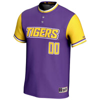 LSU Tigers Softball Jersey, Purple Sportswear Jersey Shirt, Lightweight Breathable Athletic Jersey, Casual Gift for Men, Style 200145886
