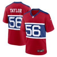 Lawrence Taylor New York Giants Football Jersey, Red Game Sportswear Jersey Shirt, Lightweight Breathable Athletic Jersey, Casual Gift for Men