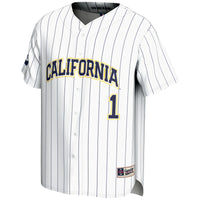 Cal Bears Lightweight Baseball Jersey, White Fashion Sportswear Jersey Shirt, Lightweight Breathable Athletic Jersey, Casual Gift for Men