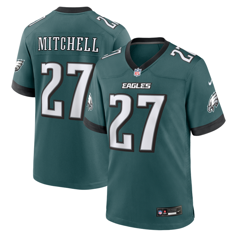 Quinyon Mitchell Philadelphia Eagles Football Jersey, Sportswear Jersey Shirt, Lightweight Athletic Jersey, Casual Gift for Men, Style 204123424