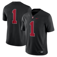Stanford Cardinal Football Jersey, Black Game Alternate Sportswear Jersey Shirt, Lightweight Breathable Athletic Jersey, Casual Gift for Men