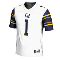 Cal Bears Football Jersey, White Sportswear Jersey Shirt, Lightweight Breathable Athletic Jersey, Casual Gift for Men, Style 200425340
