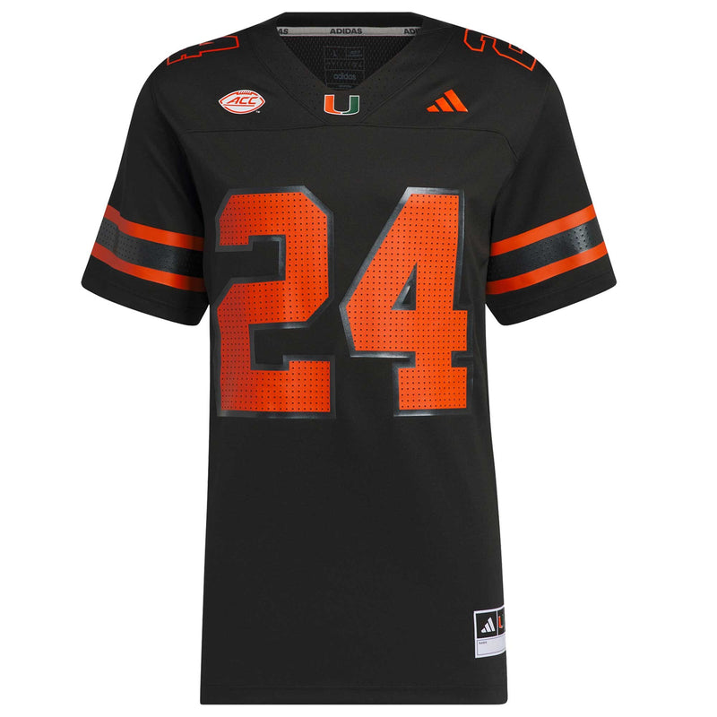 Miami Hurricanes Football Jersey, Black Sportswear Jersey Shirt, Lightweight Breathable Athletic Jersey, Casual Gift for Men, Style 200889894